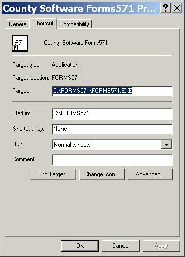 Shortcut Properties